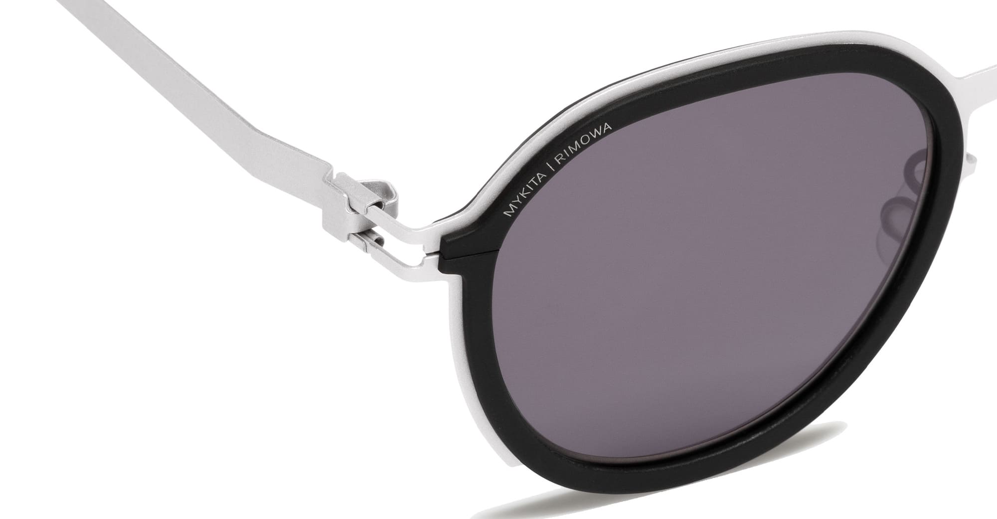 Ottica Mondello Roma - Mykita - 10087668 - MR001 AL1 - White Silver / Black / Coolgrey Lens - stainless steel - shape  - silver, black - EYEWEAR - SUNGLASSES - Unisex,Uomo,Donna,Women,Men - lens  - Made In Germany