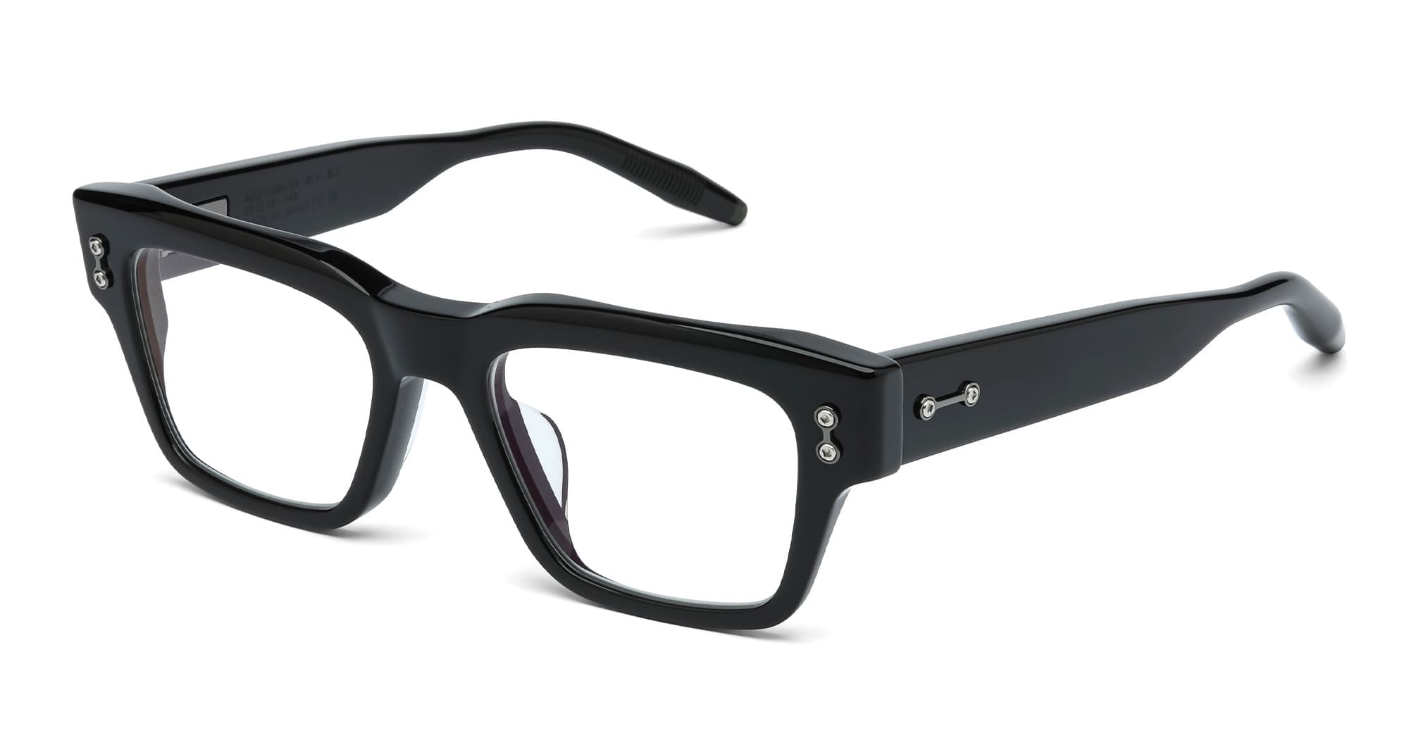  BLACK RHODIUM RX - Acetate - shape  - Black, Grey - EYEWEAR - EYEGLASSES - Unisex,Uomo,Donna,Women,Men - lens  - Made In Japan