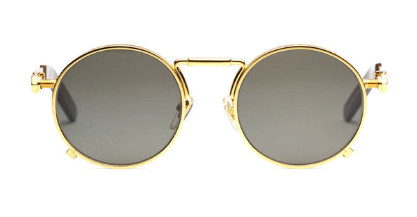 小物 Jean Paul Gaultier spring sunglasses Jean Paul Gaultier Vintage 56 0001 Side Clip 99 Sunglasses, Gray