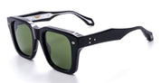 Ottica Mondello Roma - Daizo - A-S003-B1-PG01 - KIMIHIKO - black / green lens - Acetate - shape Squared - Black - EYEWEAR - SUNGLASSES - Unisex,Uomo,Donna,Women,Men - lens Green - Made In Japan