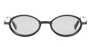 Ottica Mondello Roma - Kuboraum - KRSH18BM0000004G - MASK H18 - BLACK MATTE - Metal - shape Oval - Black - EYEWEAR - SUNGLASSES - Unisex,Uomo,Donna,Women,Men - lens light grey - Made In Italy