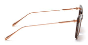 Ottica Mondello Roma - Akoni - AKS-112B-49 - INNES - CRYSTAL NUDE GREY / ROSE GOLD - Acetate, titanium - shape Cat-eye - grey, rose gold - EYEWEAR - SUNGLASSES - Donna,Women - lens Gradient brown - Made In Japan