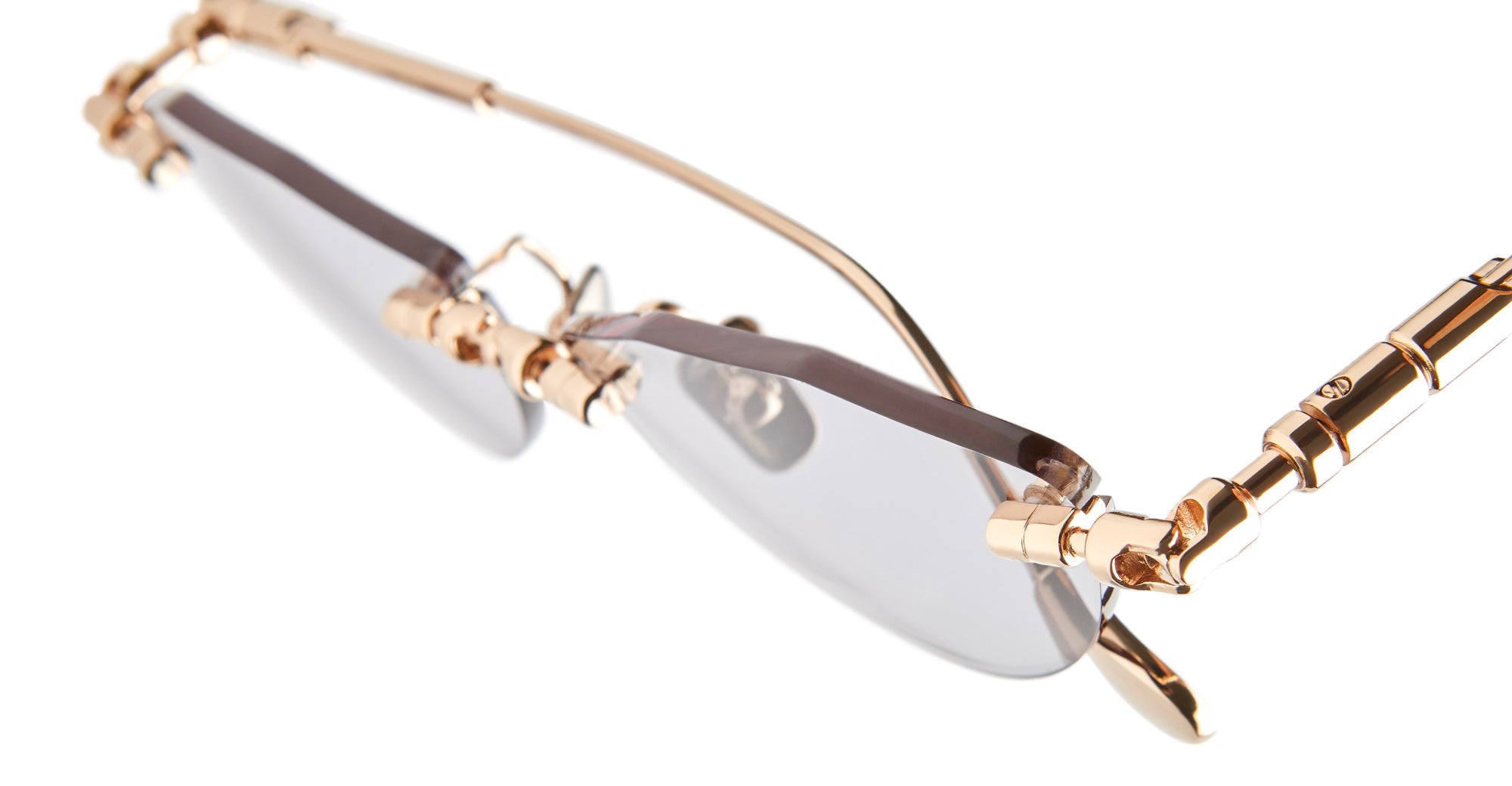 Ottica Mondello Roma - Kuboraum - KRSH64PG0000004G - MASK H64 - ROSE GOLD - Metal - shape Cat-eye - rose gold - EYEWEAR - SUNGLASSES - Unisex,Uomo,Donna,Women,Men - lens light grey - Made In Italy