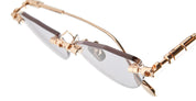 Ottica Mondello Roma - Kuboraum - KRSH64PG0000004G - MASK H64 - ROSE GOLD - Metal - shape Cat-eye - rose gold - EYEWEAR - SUNGLASSES - Unisex,Uomo,Donna,Women,Men - lens light grey - Made In Italy