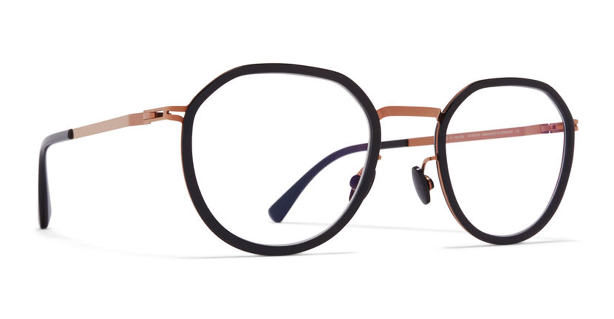 Ottica Mondello Roma - Mykita - 10016410 - JUSTUS - A37 - SHINY COPPER / CLEAR BLACK RX - stainless steel - shape Round - brown - EYEWEAR - EYEGLASSES - Unisex,Uomo,Donna,Women,Men - lens Clear - Made In Germany