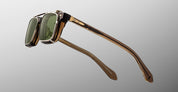 Ottica Mondello Roma - Jacques Marie Mage - JMMMSCP-41 - MOSCOVA CLIP ON - SILVER - Titanium - shape Rectangular - Silver - EYEWEAR - SUNGLASSES - Unisex,Uomo,Donna,Women,Men - lens Green - Made In Japan