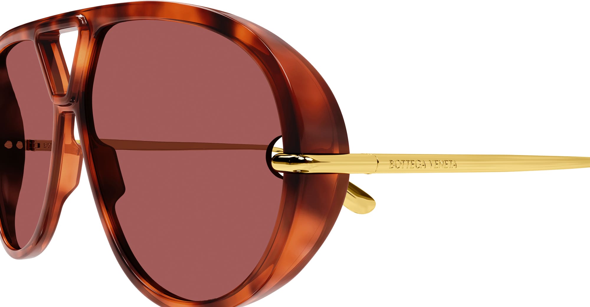 Ottica Mondello Roma - Bottega Veneta - BV1274S-003 - BV1274S-002 - HAVANA / GOLD - Acetate, metal - shape  - havana, gold - EYEWEAR - SUNGLASSES - Donna,Women - lens  - Made In Japan
