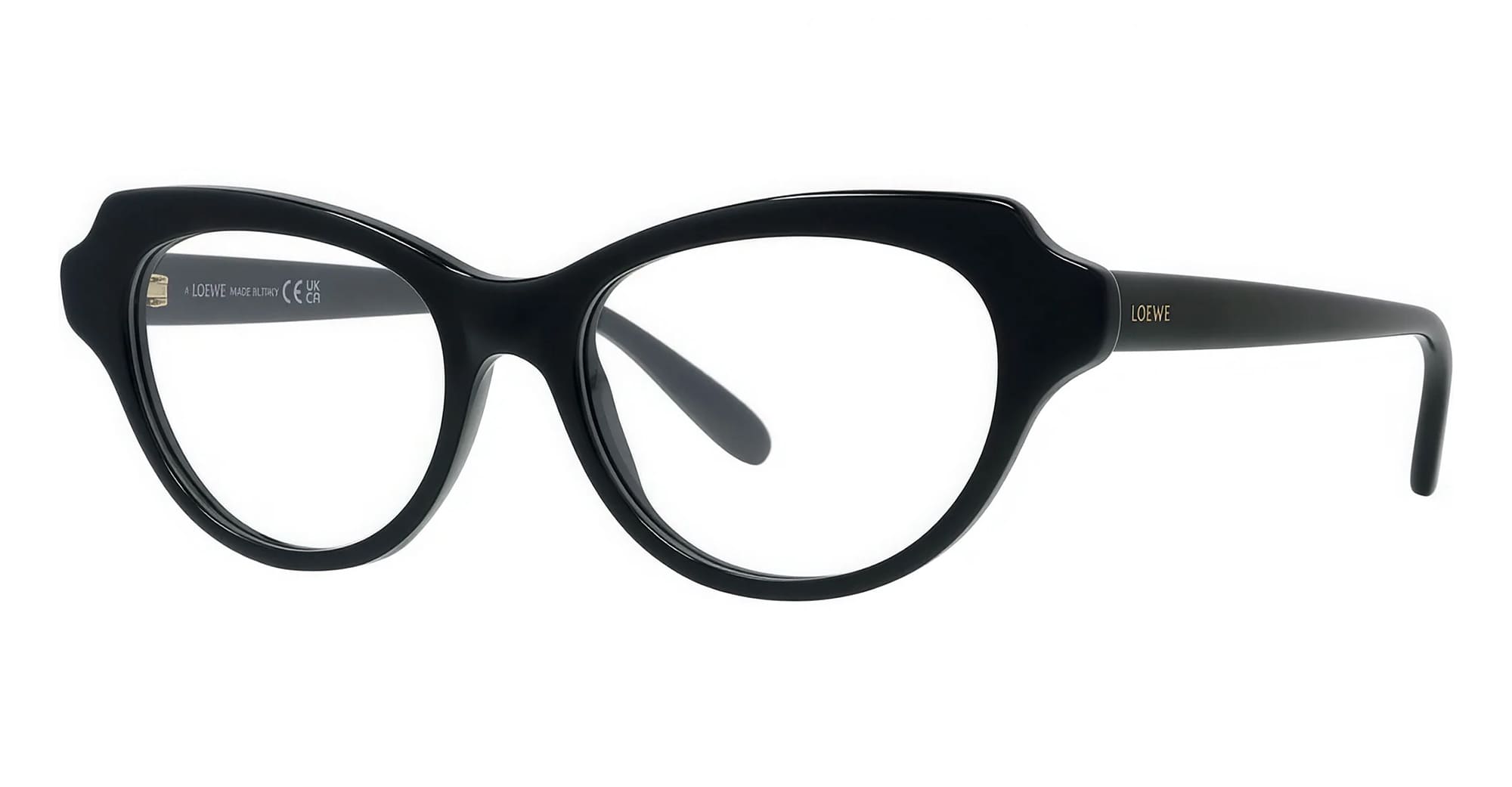 Ottica Mondello Roma - Loewe - LW50107I52001 - SLIM LW50107I - BLACK RX - Acetate - shape Cat-eye - Black - EYEWEAR - EYEGLASSES - Donna,Women - lens Clear - Made In Italy