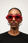 Ottica Mondello Roma - Paloceras - pebble-velvet-rouge-vx - PEBBLE - VELVET ROUGE VX - Acetate - shape Pilot - red - EYEWEAR - SUNGLASSES - Unisex,Uomo,Donna,Women,Men - lens Gradient pink - Made In China