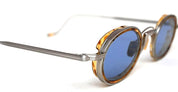 Ottica Mondello Roma - Jacques Marie Mage - JMMVD-13U  - VARDA - CAIRO - Titanium - shape Oval - Silver - EYEWEAR - SUNGLASSES - Unisex,Uomo,Donna,Women,Men - lens Blue - Made In Japan