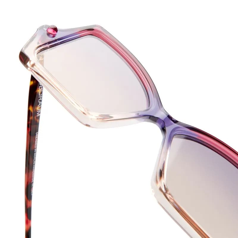 Ottica Mondello Roma - Kuboraum - KRSP30NEON0000VO - MASK P30 NE - NEON - Acetate - shape Butterfly - pink - EYEWEAR - SUNGLASSES - Unisex,Uomo,Donna,Women,Men - lens purple gradient - Made In Italy