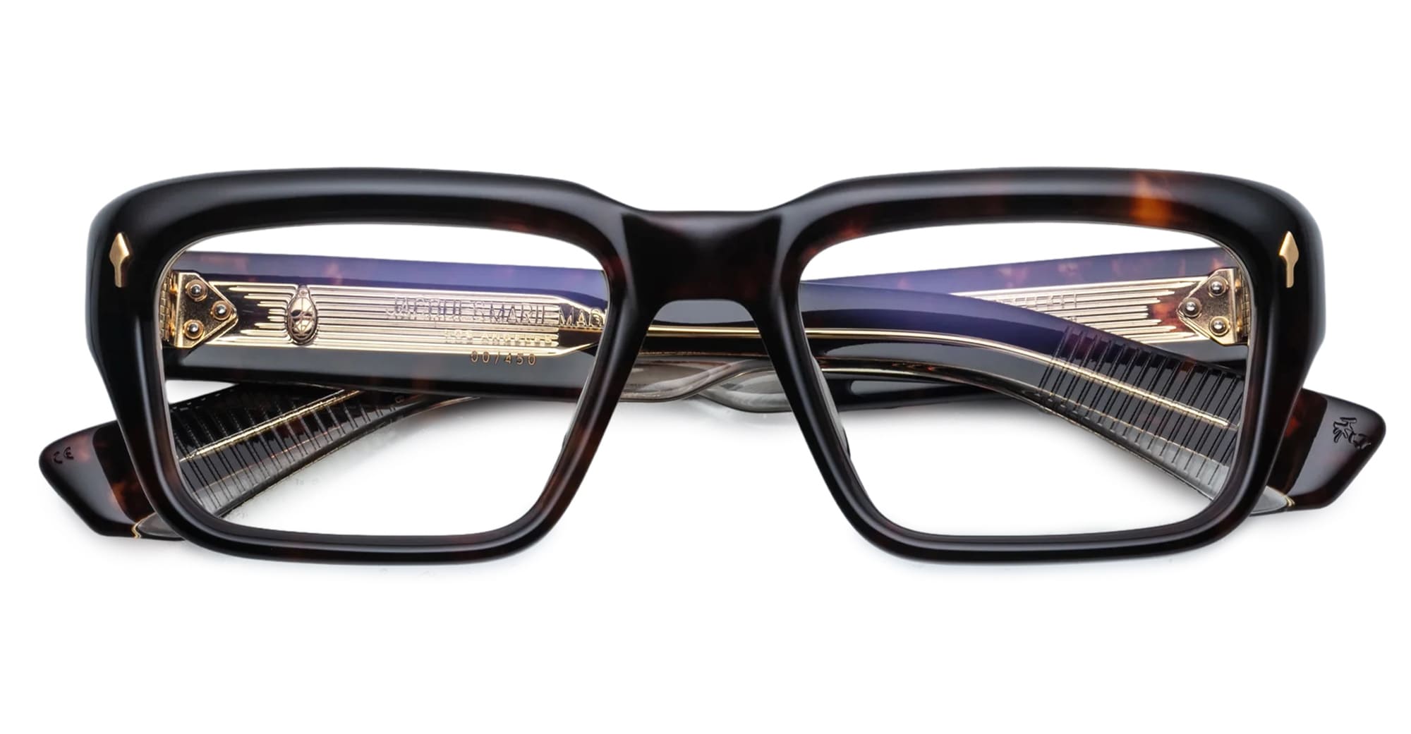Ottica Mondello Roma - Jacques Marie Mage - JMMWKRX-6B - WALKER - HAVANA 6 - Acetate - shape  - black, burgundy - EYEWEAR - SUNGLASSES - Uomo,Men - lens  - Made In Japan