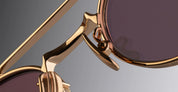 Ottica Mondello Roma - Cutler and Gross - CGST-1427-51-03 - LADBROKE 1427 - PINK GOLD - Titanium - shape Oval - rose gold - EYEWEAR - SUNGLASSES - Unisex,Uomo,Donna,Women,Men - lens Grey - Made In Japan