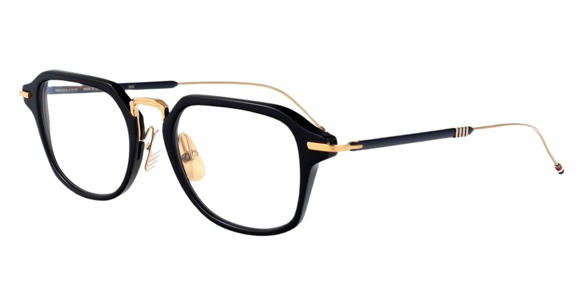 Ottica Mondello Roma - Thom Browne - UEO423A-G0003-415-52 - RECTANGULAR - BLACK RX - Acetate, titanium - shape Rectangular - Black - EYEWEAR - EYEGLASSES - Uomo,Men - lens Clear - Made In Japan