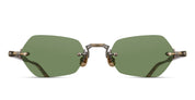 Ottica Mondello Roma - Matsuda - M5011.SG.AG-DTO.50 - M5011 - ANTIQUE GOLD / DARK TORTOISE - titanium, acetate - shape Hexagonal - gold, tortoise - EYEWEAR - SUNGLASSES - Unisex,Uomo,Donna,Women,Men - lens Green - Made In Japan