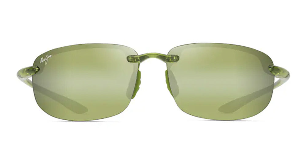 Ottica Mondello Roma - Maui Jim - MJ0407S-008 - HO'OKIPA - SHINY TRANSPARENT LIGHT GREEN / MAUI HT - nylon - shape Oval - green - EYEWEAR - SUNGLASSES - Unisex,Uomo,Donna,Women,Men - lens Green - Made In Japan