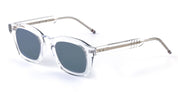 Ottica Mondello Roma - Thom Browne - UES412A-G0002-000-48 - RECTANGULAR - CRYSTAL - Acetate - shape Rectangular - transparent - EYEWEAR - SUNGLASSES - Unisex,Uomo,Donna,Women,Men - lens Grey - Made In Japan