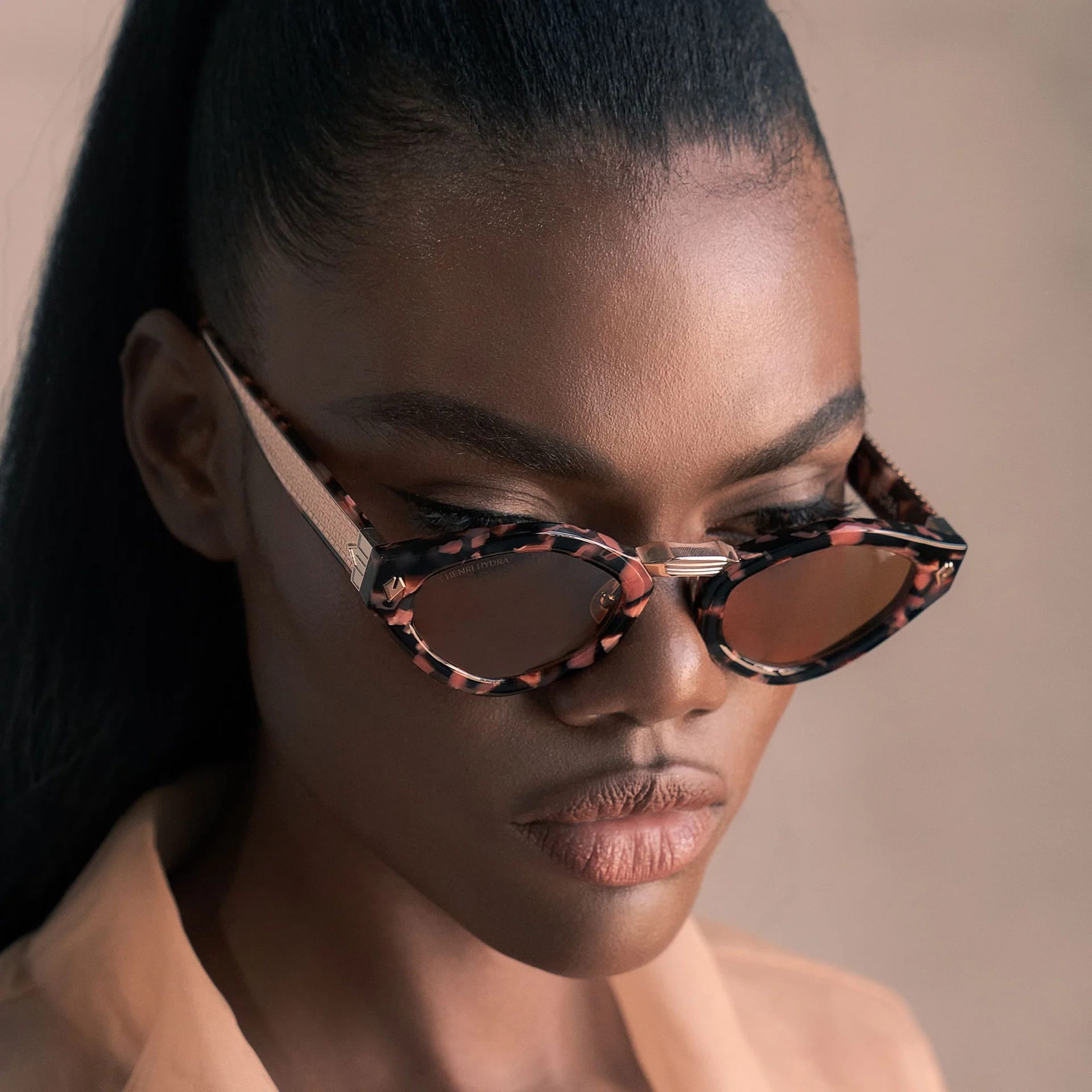 Ottica Mondello Roma - T HENRI - HCS004 - HYDRA - MIZNER - Acetate, titanium - shape  - Tortoise - EYEWEAR - SUNGLASSES - Donna,Women - lens  - Made In Japan