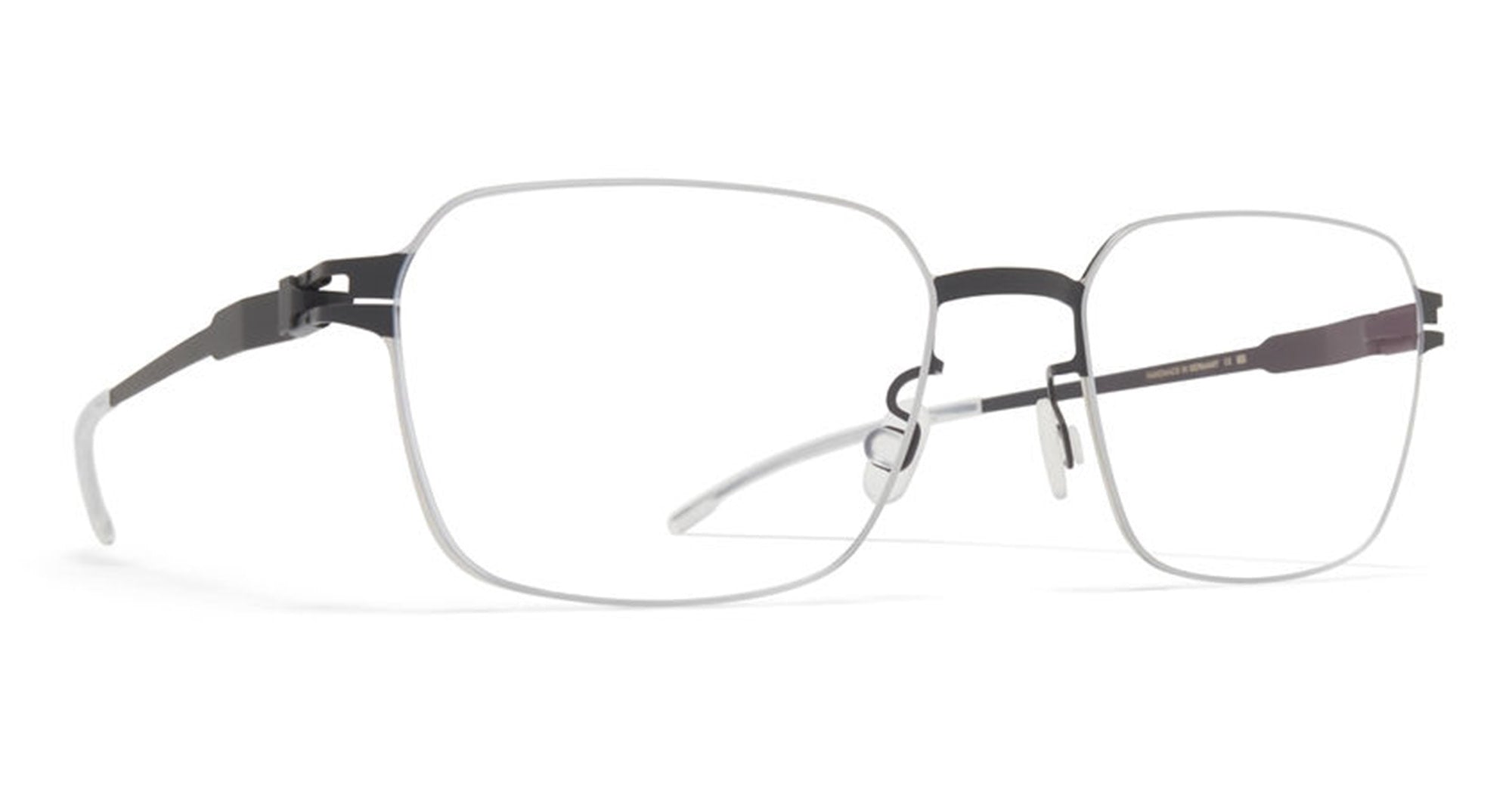  shiny silver RX - stainless steel - shape Rectangular - Silver - EYEWEAR - EYEGLASSES - Unisex,Uomo,Donna,Women,Men - lens Clear - Made In Germany