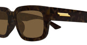 Ottica Mondello Roma - Bottega Veneta - BV1359SA-002 - BV1359SA-002 - HAVANA / ASIAN FIT - Acetate - shape Squared - Havana - EYEWEAR - SUNGLASSES - Unisex,Uomo,Donna,Women,Men - lens Brown - Made In Japan