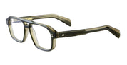 Ottica Mondello Roma - Cutler and Gross - CGOP-GR15-50-03 - GR15 - MULT OLIVE RX - Acetate - shape Navigaro - green - EYEWEAR - EYEGLASSES - Unisex,Uomo,Donna,Women,Men - lens azure - Made In Italy