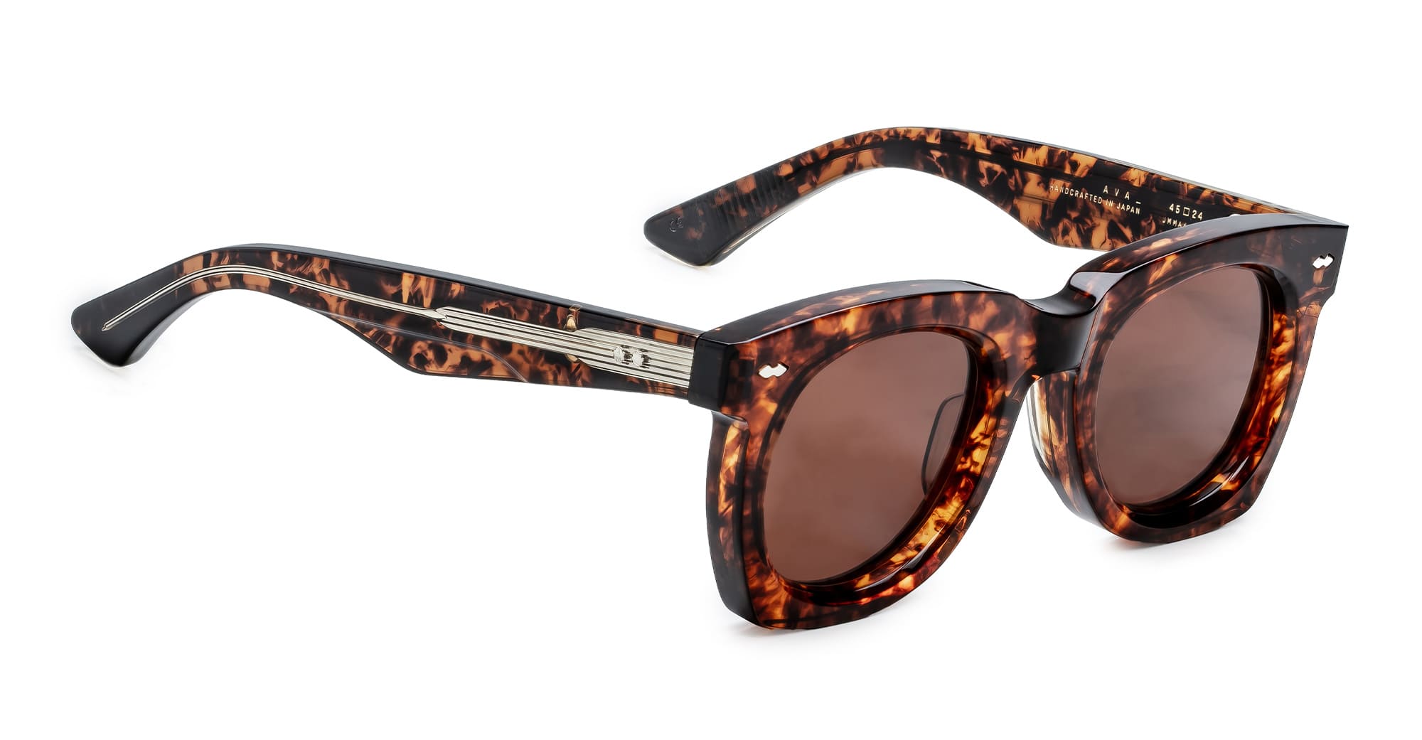 Ottica Mondello Roma - Jacques Marie Mage - JMMAV-15D - AVA - SAMOA - Acetate - shape Round - Tortoise - EYEWEAR - SUNGLASSES - Unisex,Uomo,Donna,Women,Men - lens Brown - Made In Japan