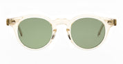 Ottica Mondello Roma - Julius Tart - JTPL-128R-2B-GN-30 - HAROLD 47/24 - CHAMPAGNE / SOLID GREEN LENS - Acetate - shape Panto - Champagne - EYEWEAR - SUNGLASSES - Unisex,Uomo,Donna,Women,Men - lens Green - Made In Japan