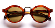 Ottica Mondello Roma - Daizo - AHMB-R001e-HL1-VB01 - YUZU - havana light / vintage brown lens - Acetate, titanium - shape Round - Havana - EYEWEAR - SUNGLASSES - Unisex,Uomo,Donna,Women,Men - lens Brown - Made In Japan