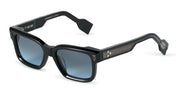Ottica Mondello Roma - T HENRI - DAN - DAYTONA - INFINITY - Acetate - shape Squared - Black - EYEWEAR - SUNGLASSES - Unisex,Uomo,Donna,Women,Men - lens Blue - Made In Japan