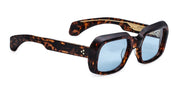 Ottica Mondello Roma - Jacques Marie Mage - JMMLD-5C - ALDO - ARGYLE - Acetate - shape Squared - Tortoise - EYEWEAR - SUNGLASSES - Unisex,Uomo,Donna,Women,Men - lens Blue - Made In Japan