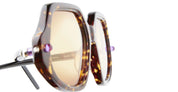 Ottica Mondello Roma - Kuboraum - KRSP20TO000000YB - MASK P20 TO - TORTOISE - Acetate - shape Squared - Tortoise - EYEWEAR - SUNGLASSES - Donna,Women - lens yellow - Made In Italy
