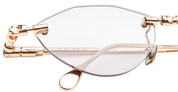 Ottica Mondello Roma - Kuboraum - KRSH64PG0000004G - MASK H64 - ROSE GOLD - Metal - shape Cat-eye - rose gold - EYEWEAR - SUNGLASSES - Unisex,Uomo,Donna,Women,Men - lens light grey - Made In Italy