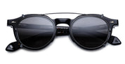 Ottica Mondello Roma - Jacques Marie Mage - JMMDYCP-88 - DEMONCEY CLIP ON - BLACK - Titanium - shape Round - Black - EYEWEAR - SUNGLASSES - Unisex,Uomo,Donna,Women,Men - lens Black - Made In Japan