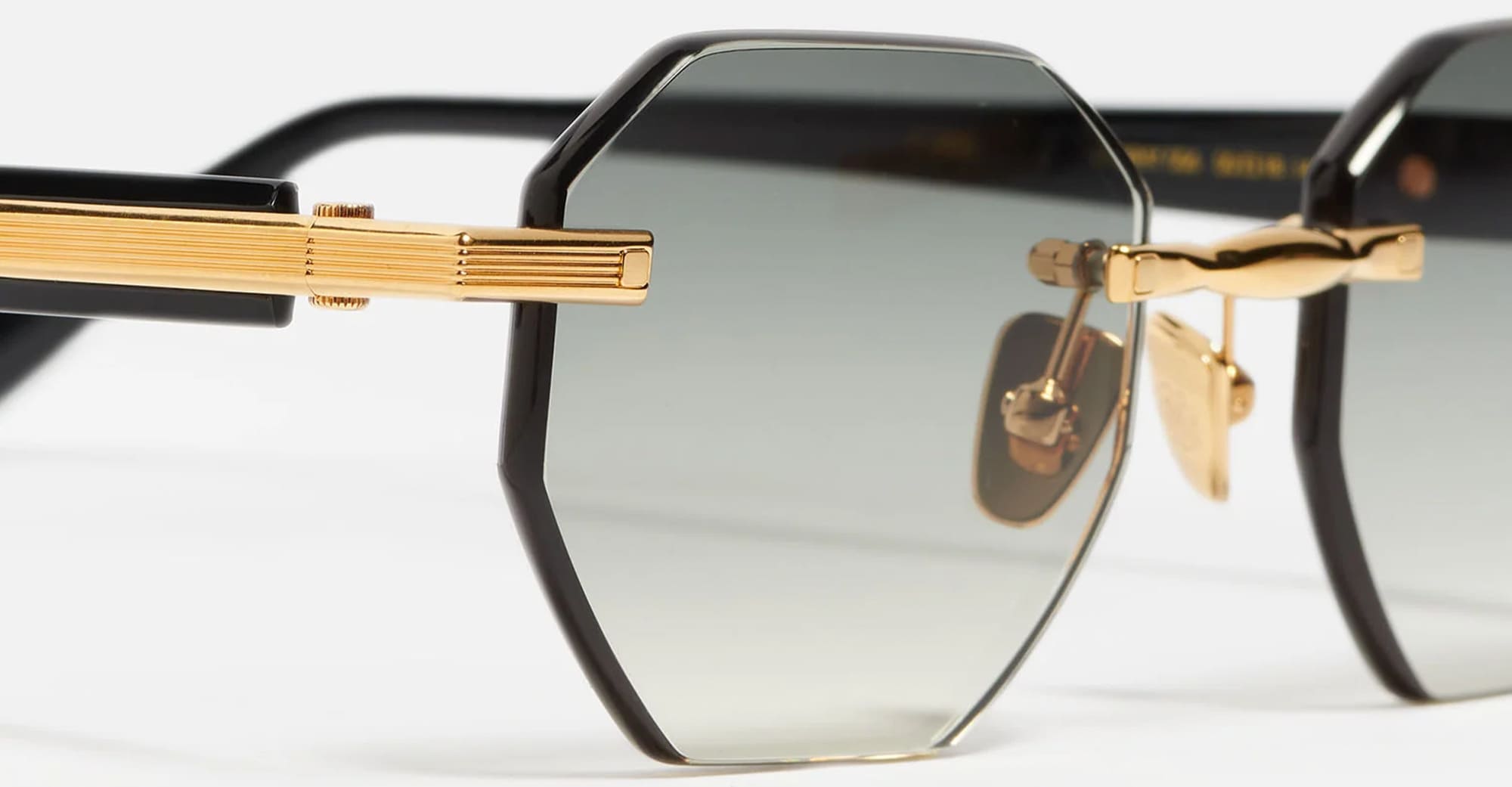 Ottica Mondello Roma - John Dalia - TIMOTHY-C506 - TIMOTHY - C506 Yellow Gold - metal, acetate - shape Hexagonal - Gold - EYEWEAR - SUNGLASSES - Unisex,Uomo,Donna,Women,Men - lens Gradient green - Made In France