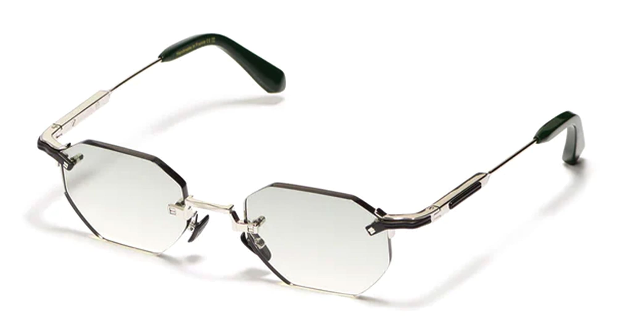 Ottica Mondello Roma - John Dalia - CURTIS-C479 - CURTIS - C479 Ruthenium / Platine Plated - stainless steel - shape Hexagonal - ruthenium silver - EYEWEAR - SUNGLASSES - Unisex,Uomo,Donna,Women,Men - lens Gradient grey - Made In France