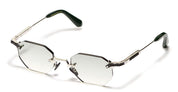 Ottica Mondello Roma - John Dalia - CURTIS-C479 - CURTIS - C479 Ruthenium / Platine Plated - stainless steel - shape Hexagonal - ruthenium silver - EYEWEAR - SUNGLASSES - Unisex,Uomo,Donna,Women,Men - lens Gradient grey - Made In France