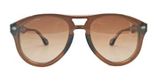Ottica Mondello Roma - Daizo - A-AVR001e-TB1-BG01 - JUN - TRANSLUCENT BROWN / BROWN GRADIENT LENS - Acetate - shape Pilot - brown - EYEWEAR - SUNGLASSES - Unisex,Uomo,Donna,Women,Men - lens Gradient brown - Made In Japan