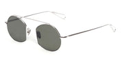 Ottica Mondello Roma - Ahlem - AHL.000102.SUN - Places des Victoires - White Gold / Green Lens - Metal - shape Round - white gold - EYEWEAR - SUNGLASSES - Unisex,Uomo,Donna,Women,Men - lens Green - Made In France