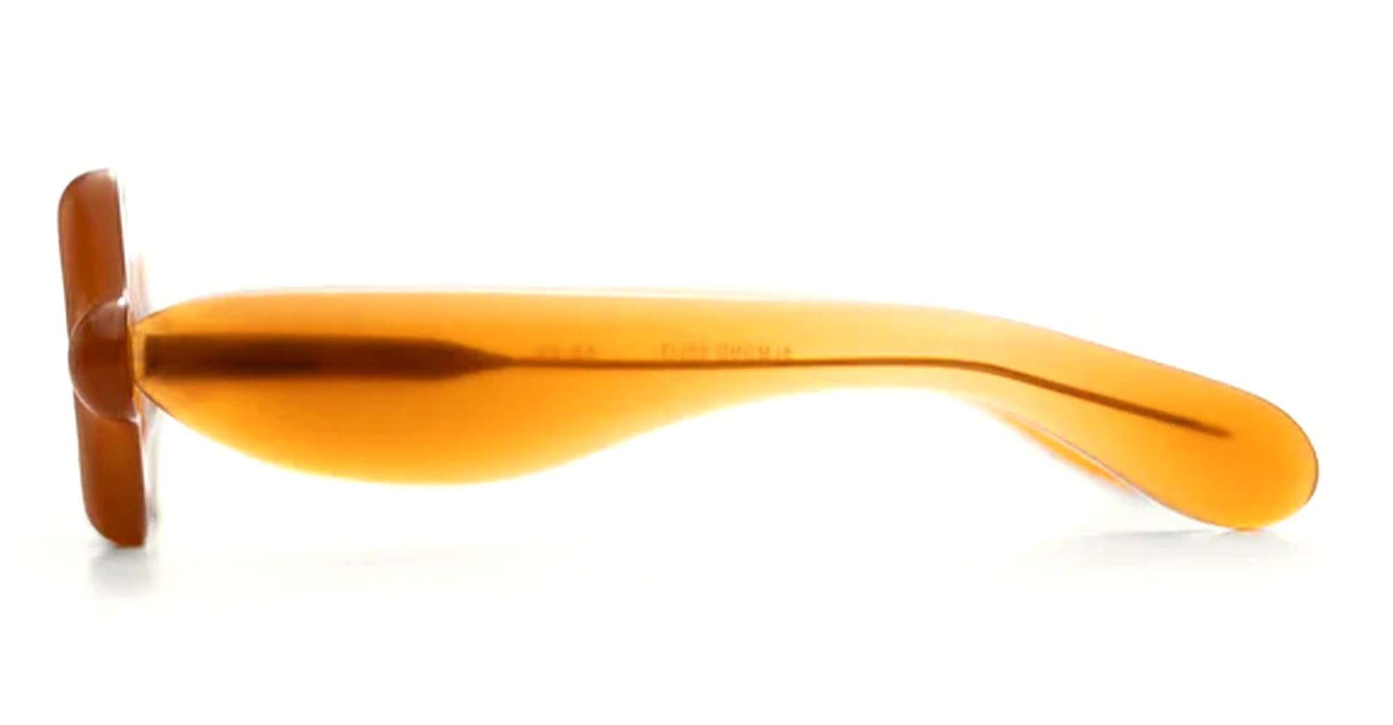 Ottica Mondello Roma - Paloceras - pebble-almond-split-sx - PEBBLE - ALMOND SPLIT SX - Acetate - shape Squared - orange - EYEWEAR - SUNGLASSES - Unisex,Uomo,Donna,Women,Men - lens Gradient green - Made In China