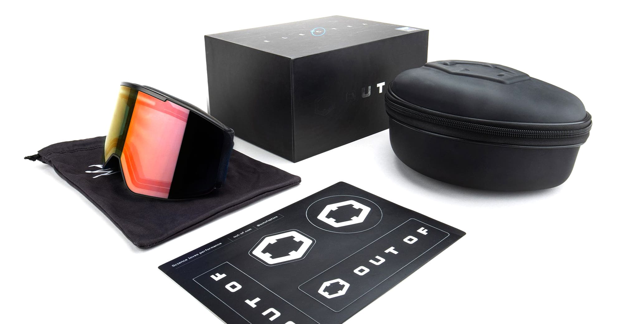 Ottica Mondello Roma - Out Of - XG149888 - ELECTRA 3 - MK3 CROWN BLACK / IRID RED - Acetate - shape  - black, white - EYEWEAR - GOGGLES - Unisex,Uomo,Donna,Women,Men - lens  - Made In Italy