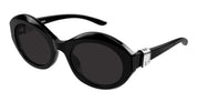 Ottica Mondello Roma - Balenciaga - BB0460S-001 - BB0460S-001 - BLACK/ ASIAN SMART FITTING - Acetate - shape Round - Black - EYEWEAR - SUNGLASSES - Unisex,Uomo,Donna,Women,Men - lens Grey - Made In Italy