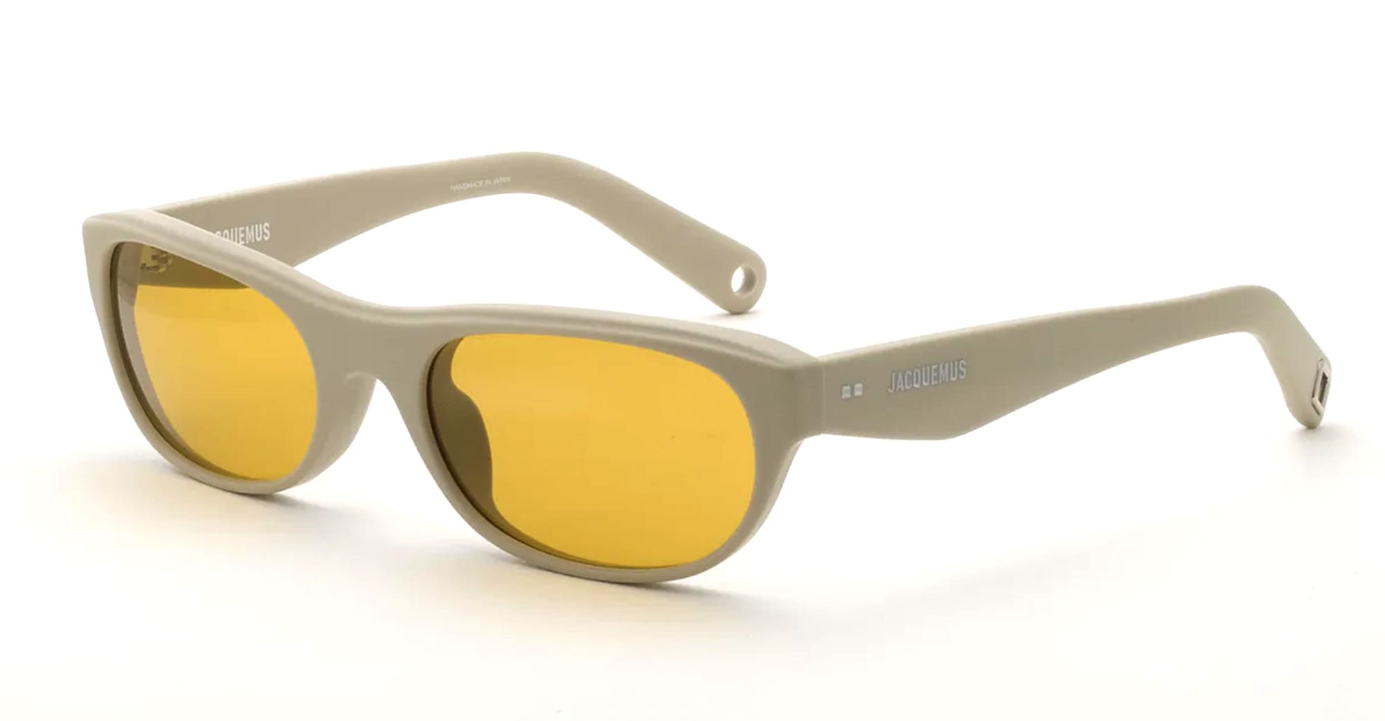 Ottica Mondello Roma - Jacquemus - JAC63C3SUN - SOLE - MATT PUTTY / AMBER LENS - Acetate - shape Round - grey - EYEWEAR - SUNGLASSES - Donna,Women - lens amber - Made In Japan