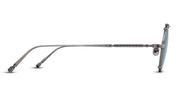 Ottica Mondello Roma - Matsuda - M3143.SG.AS.46 - M3143 - ANTIQUE SILVER / BLUE GREY LENS - Titanium - shape Round - Silver - EYEWEAR - EYEGLASSES - Unisex,Uomo,Donna,Women,Men - lens Blue - Made In Japan