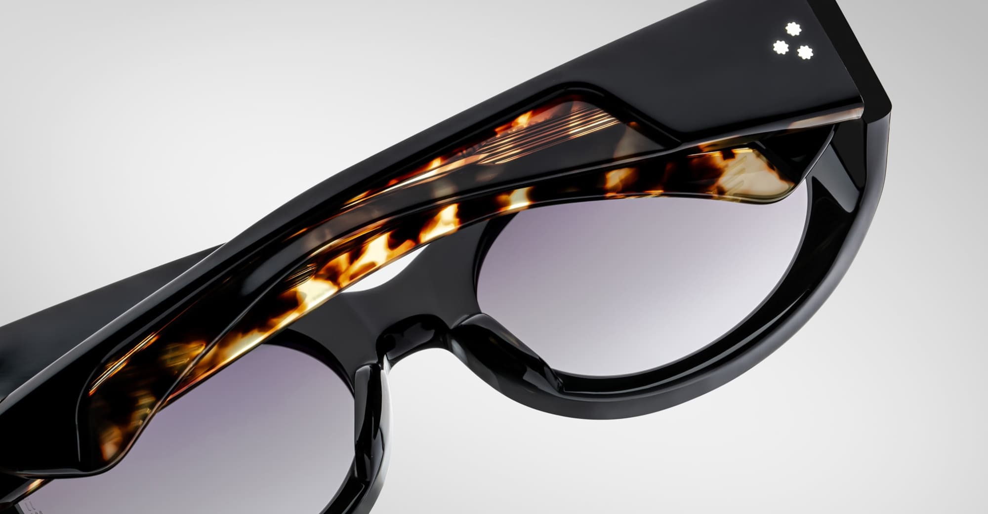 Ottica Mondello Roma - Jacques Marie Mage - JMMYC-11A - GIA - NOIR 11 - Acetate - shape Oval - Black - EYEWEAR - SUNGLASSES - Donna,Women - lens Gradient grey - Made In Japan