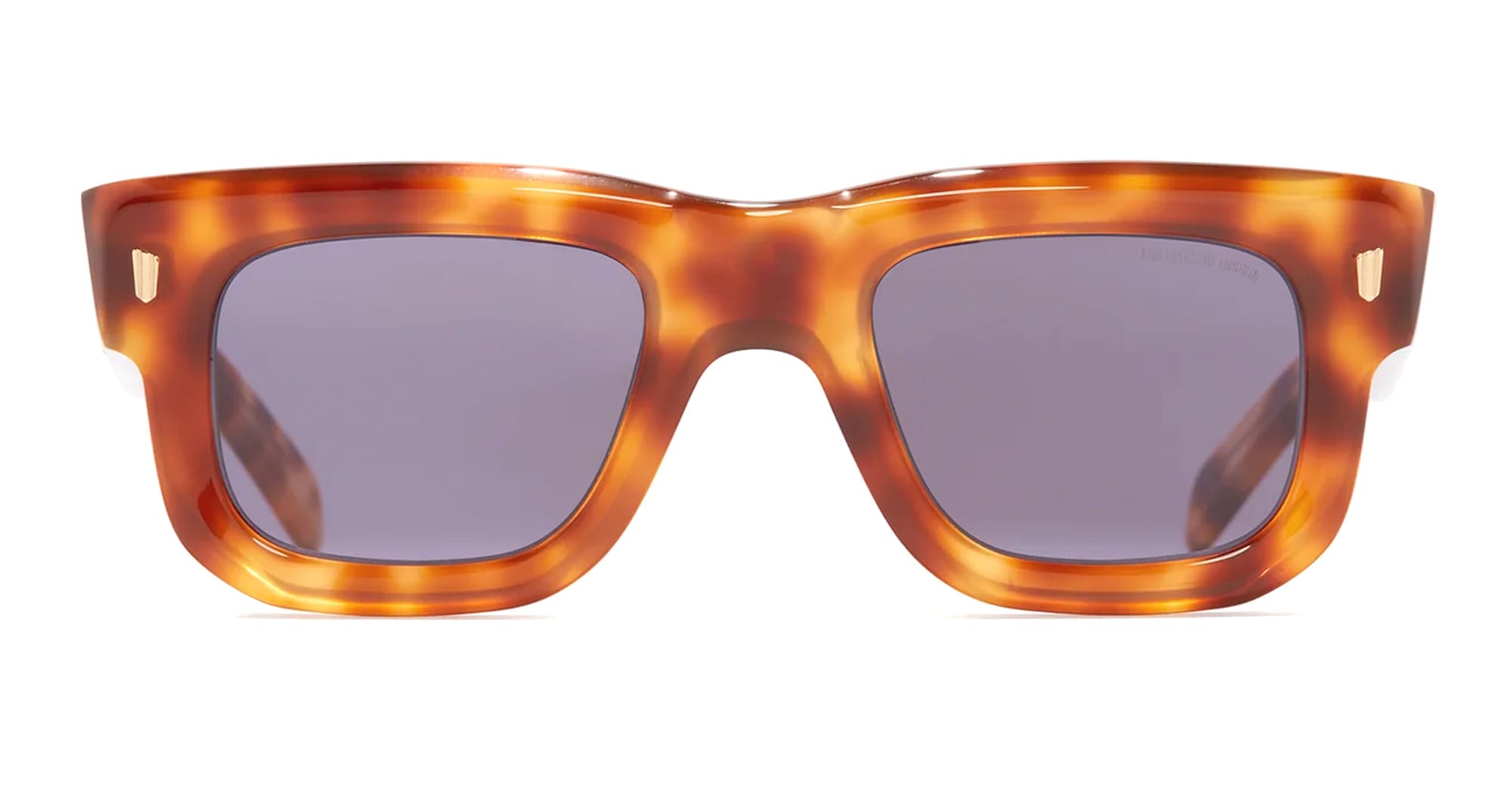 Ottica Mondello Roma - Cutler and Gross - CGSN-1402-50-02 - 1402 - OLD HAVANA - Acetate - shape Squared - blue - EYEWEAR - SUNGLASSES - Unisex,Uomo,Donna,Women,Men - lens Grey - Made In Italy