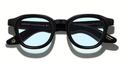 Ottica Mondello Roma - Moscot - OR-DAH-S47240200-TF - DAHVEN  (47) - BLACK / CUSTOM BELAIR BLUE LENS - Acetate - shape Panto - Black - EYEWEAR - SUNGLASSES - Unisex,Uomo,Donna,Women,Men - lens Blue - Made In China
