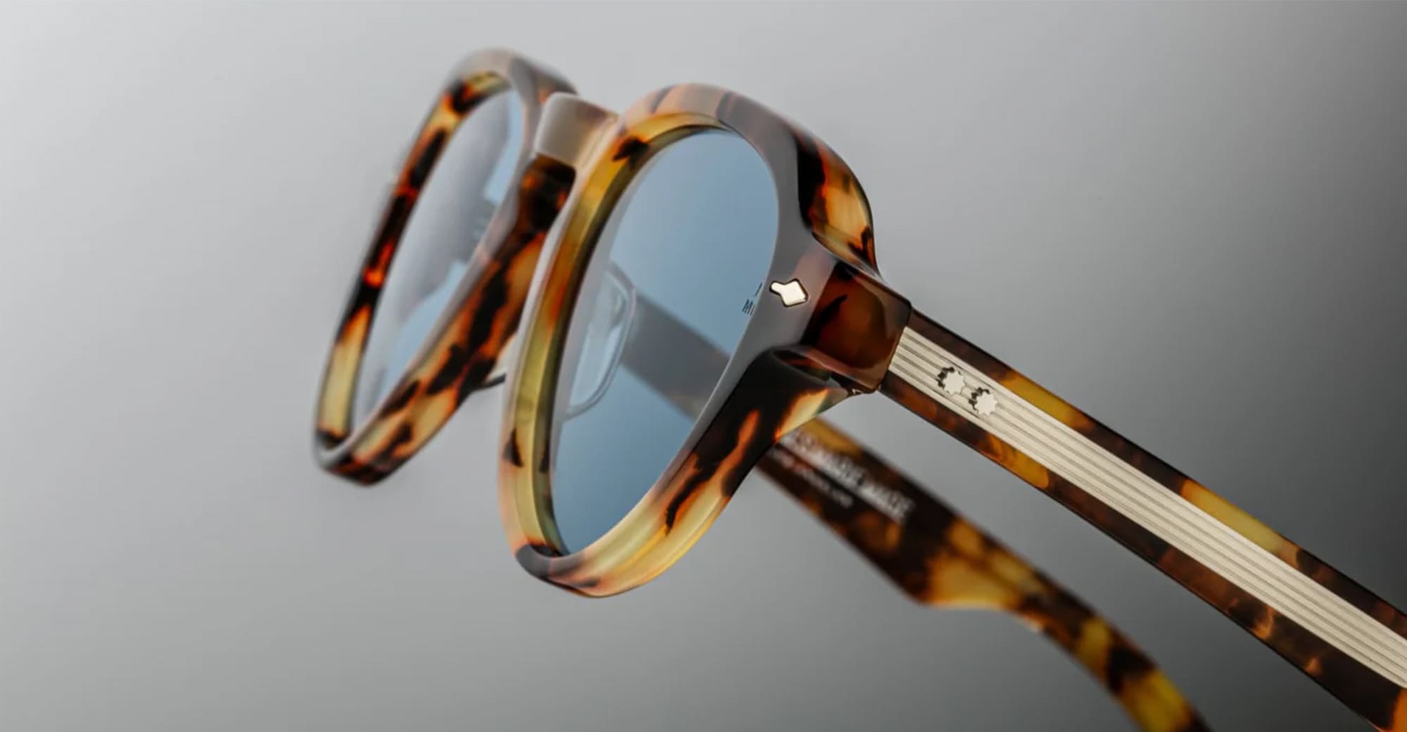 Ottica Mondello Roma - Jacques Marie Mage - JMMHA-8B - HATFIELD - HAVANA 8 - Acetate - shape Aviator - Havana - EYEWEAR - SUNGLASSES - Uomo,Men - lens Blue - Made In Japan