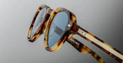 Ottica Mondello Roma - Jacques Marie Mage - JMMHA-8B - HATFIELD - HAVANA 8 - Acetate - shape Aviator - Havana - EYEWEAR - SUNGLASSES - Uomo,Men - lens Blue - Made In Japan