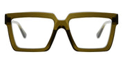 Ottica Mondello Roma - Kuboraum - KROK26MO000000OP - MASK K26 MO - WARM OLIVE RX - Acetate - shape Squared - green - EYEWEAR - EYEGLASSES - Unisex,Uomo,Donna,Women,Men - lens Clear - Made In Italy