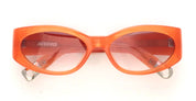 Ottica Mondello Roma - Jacquemus - JAC4C10SUN - OVALO - AMBER / ROSE LENS - Acetate - shape Oval - orange - EYEWEAR - SUNGLASSES - Donna,Women - lens Pink - Made In Japan